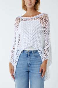 Oversized Cotton Crochet Jumper now reduced